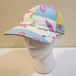 TWO'S COMPANY Women's Floral cotton Adjustable Baseball Cap OS